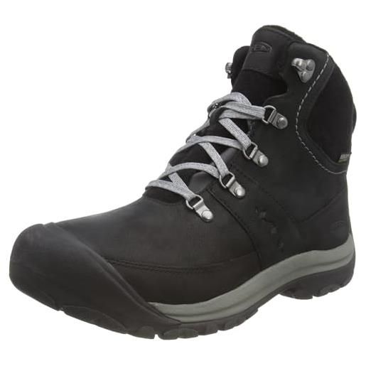 KEEN kaci 3 winter mid impermeabile, stivali da escursionismo donna, acciaio nero e grigio, 38.5 eu