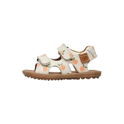 Naturino sky-sandali in pelle con stampa albicocche, bianco panna 24