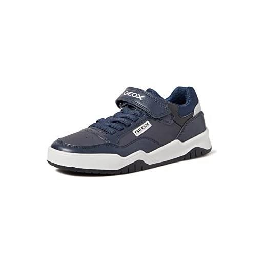 Geox j perth boy b, sneakers bambini e ragazzi, blu (navy/dk blue), 31 eu