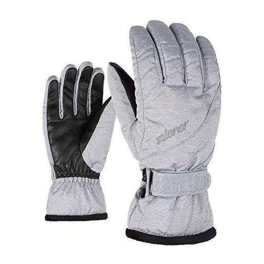 Ziener berghaus kileni pr lady glove, guanti da sci/sport invernali. Donna, melange chiaro, 6.5