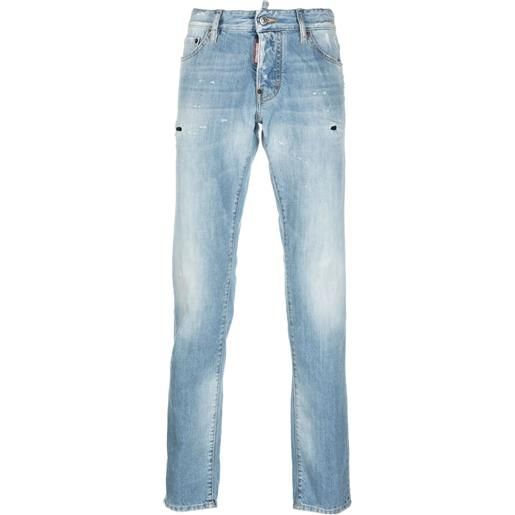 Dsquared2 jeans slim a vita bassa - blu