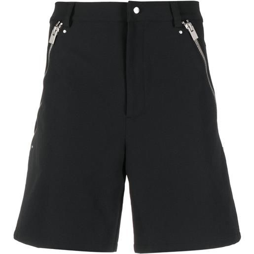 HELIOT EMIL shorts con zip laterale - nero