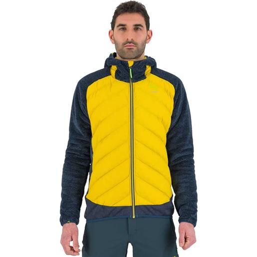 Karpos marmarole jacket giallo, blu s uomo