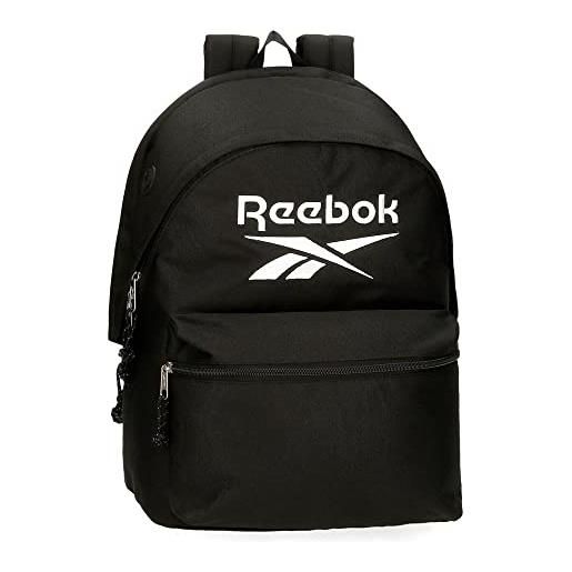 Reebok zaino Reebok boston bag con zip nero 35x46 cm poliestere