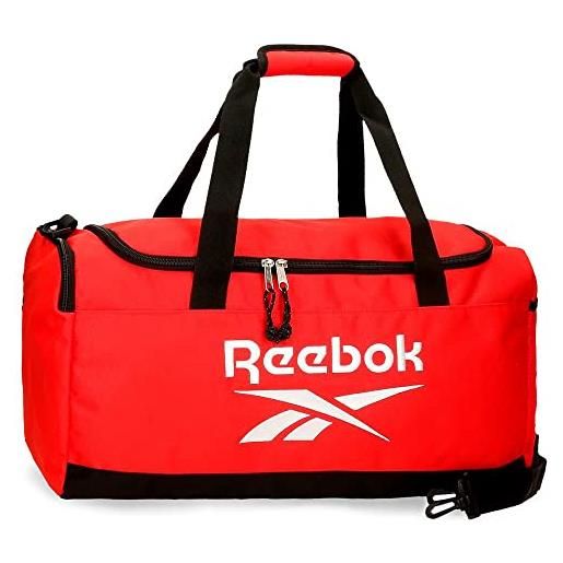 Reebok zaino Reebok boston bag con zip rosso 35x46 cm poliestere