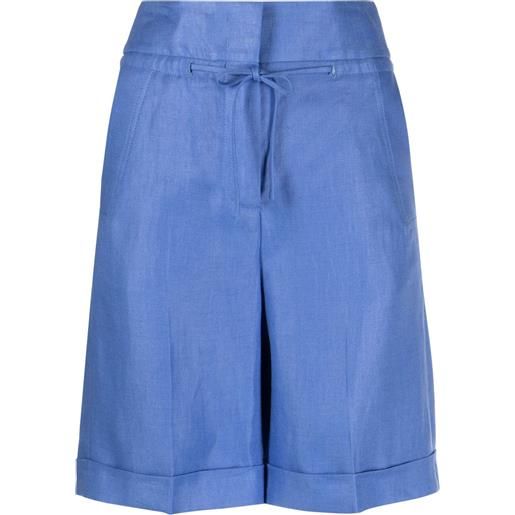 Peserico shorts con coulisse - blu