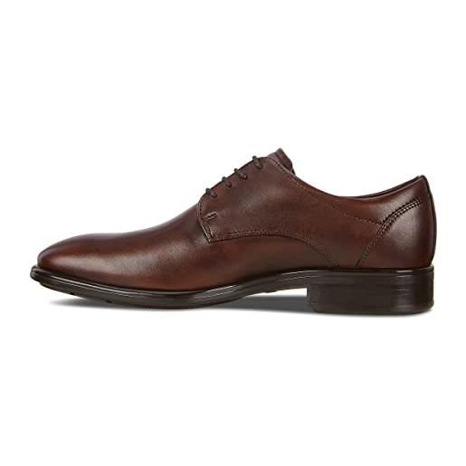 ECCO citytray shoe, oxford uomo, marrone cognac, 42 eu