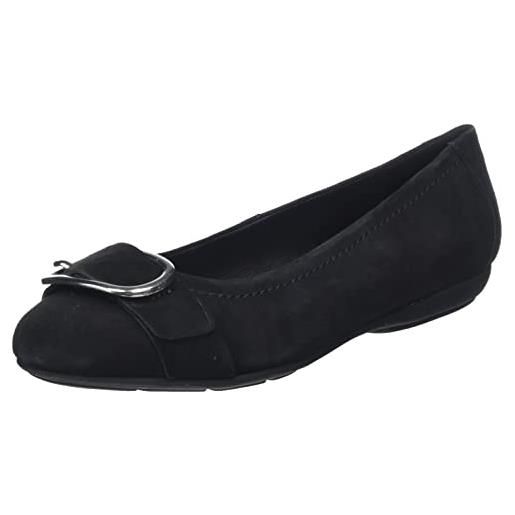 Geox d annytah b, ballerine donna, nero (black), 38 eu