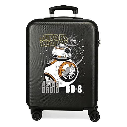 Star Wars droids, bagaglio a mano uomo, nero, 38 x 55 x 20 cm