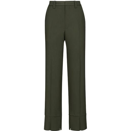 Marni pantaloni con pieghe - verde