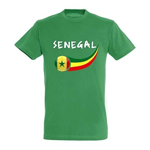 Supportershop uomo senegal t-shirt, uomo, senegal, green, m