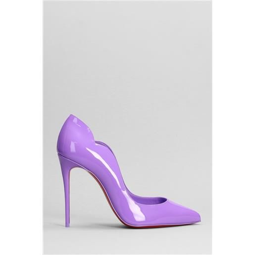 Christian Louboutin decollete hot chick in vernice viola