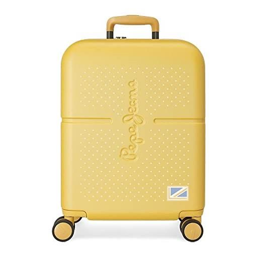 Pepe Jeans laila valigia da cabina, 40 x 55 x 20 cm, giallo, 40x55x20 cms, valigia da cabina