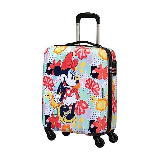 American Tourister hypertwist, spinner s, bagaglio a mano, 55 cm, 36 l, multicolore (minnie flower), multicolore (minnie flower), s (55 cm - 36 l), bagagli per bambini