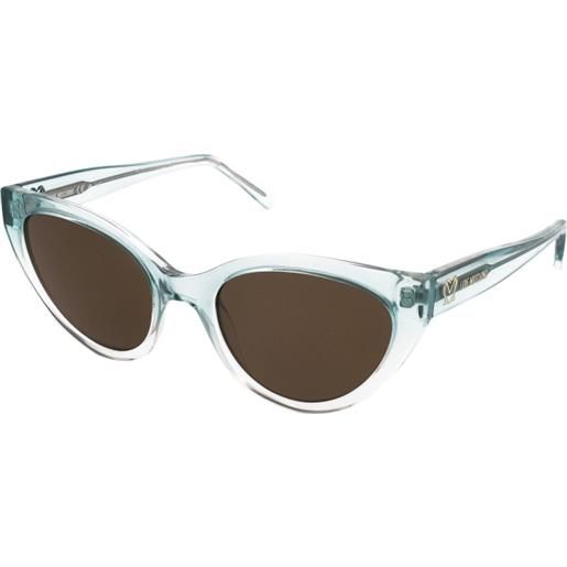 Love Moschino mol064/s mvu/70 | occhiali da sole graduati o non graduati | plastica | cat eye | blu, trasparente | adrialenti