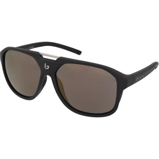 Bollé arcadia bs037005 | occhiali da sole sportivi | unisex | plastica | pilot | nero | adrialenti