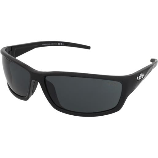 Bollé cerber bs041006 | occhiali da sole sportivi | unisex | plastica | rettangolari | nero | adrialenti
