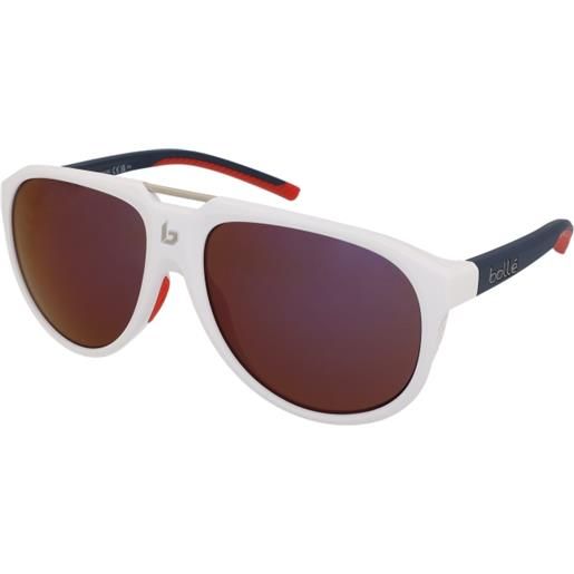 Bollé euphoria bs036006 | occhiali da sole sportivi | unisex | plastica | pilot | bianco | adrialenti
