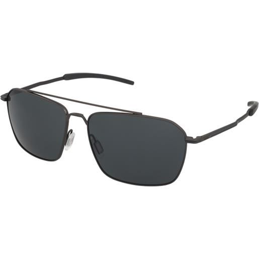 Bollé flow bs141001 | occhiali da sole sportivi | unisex | metallo | rettangolari | rutenio | adrialenti