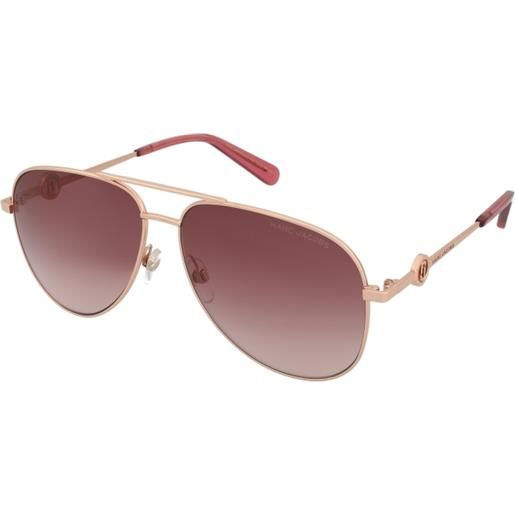 Marc Jacobs marc 653/s y11/3x | occhiali da sole graduati o non graduati | prova online | metallo | pilot | oro rosa | adrialenti