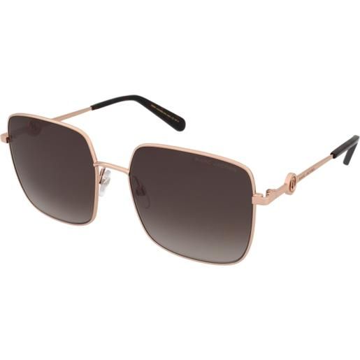 Marc Jacobs marc 654/s 06j/ha | occhiali da sole graduati o non graduati | prova online | metallo | quadrati | oro rosa | adrialenti