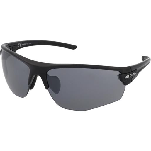 Alpina tri-scray 2.0 hr black matt | occhiali da sole sportivi | unisex | plastica | rettangolari | nero | adrialenti
