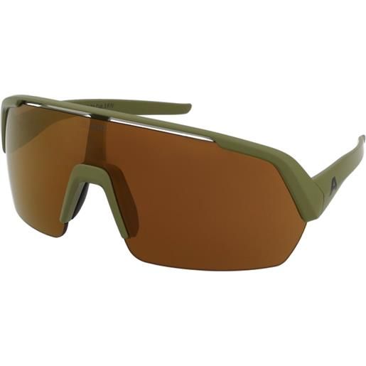 Alpina turbo hr olive matt | occhiali da sole sportivi | unisex | plastica | mascherina | verde | adrialenti