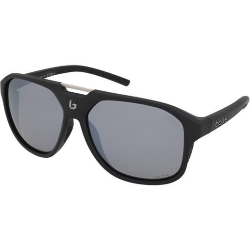 Bollé arcadia bs037001 | occhiali da sole sportivi | unisex | plastica | pilot | nero | adrialenti