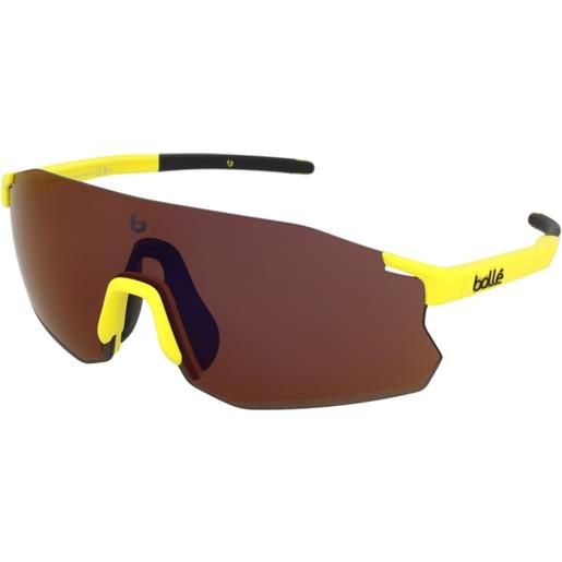 Bollé icarus bs016007 | occhiali da sole sportivi | unisex | plastica | mascherina | giallo | adrialenti