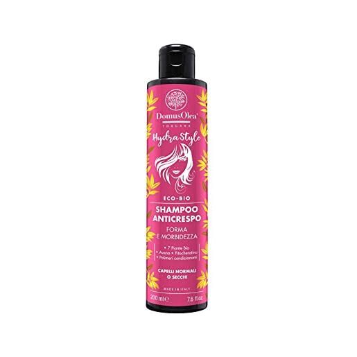 Generico domus olea toscana shampoo anticrespo - linea hydra style 200ml - ecobio 100% vegano cod. 204