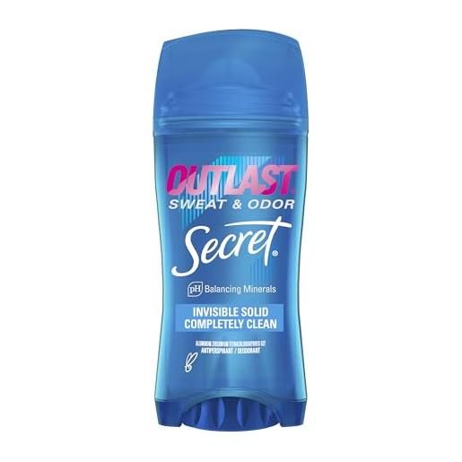 Secret outlast completely clean scent women's invisible solid antiperspirant & deodorant 2.6 oz by Secret