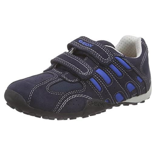 Geox jr snake boy b scarpe da ginnastica bambino, blu (navy/royal c4226), 30 eu