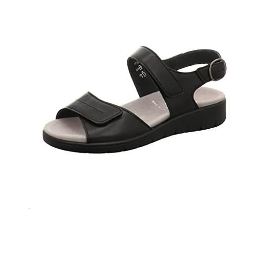 Semler dunja, sandali con cinturino alla caviglia donna, nero (schwarz 001), 37.5 eu