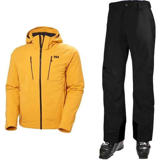 HELLY HANSEN completo sci men's alpha 3.0 ski jacket+men's legendary insulated ski pants uomo