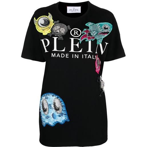 Philipp Plein t-shirt monsters con scollo rotondo - nero