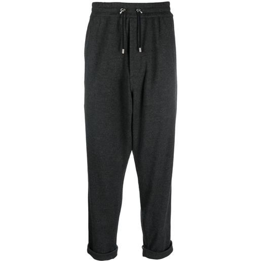 Balmain pantaloni con coulisse - grigio