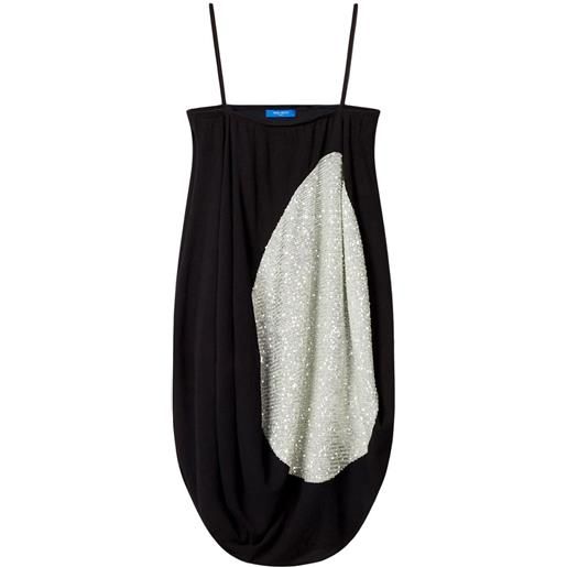 Nina Ricci abito corto con spalline - nero