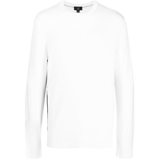 Dunhill maglione con righe laterali - bianco