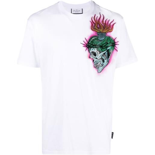Philipp Plein t-shirt con stampa tattoo - bianco