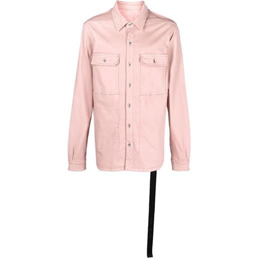 Rick Owens DRKSHDW giacca-camicia - rosa