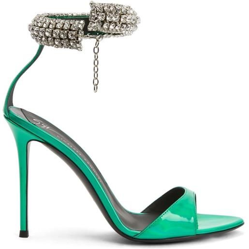 Giuseppe Zanotti sandali intrigo bijoux 105mm - verde