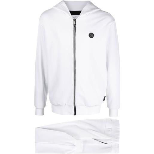 Philipp Plein tuta sportiva con applicazione - bianco