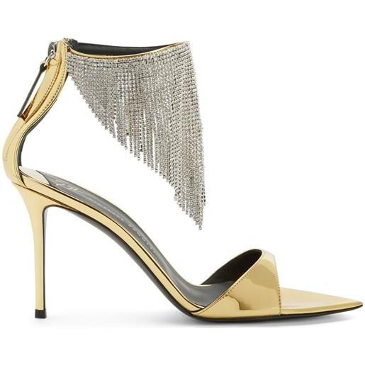 Giuseppe Zanotti sandali metallizzati con decorazione - oro