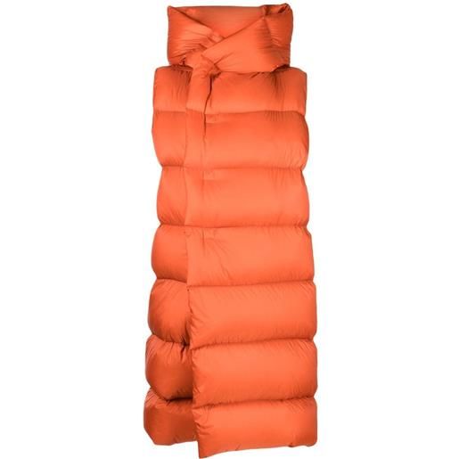Rick Owens cappotto imbottito smanicato - arancione