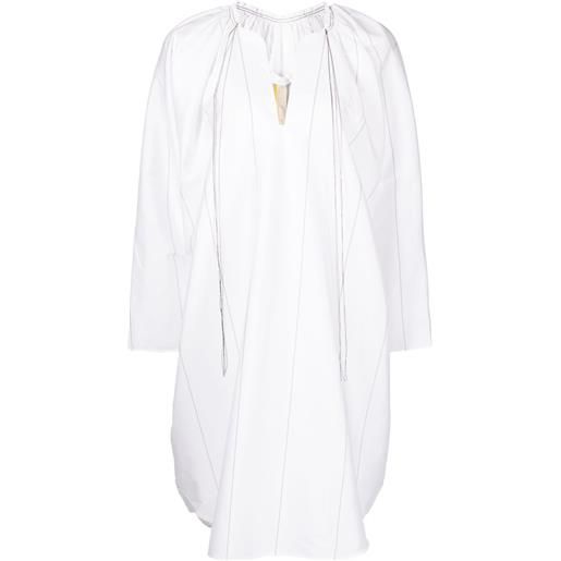 LITKOVSKA abito a righe - bianco