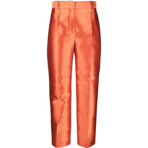Alberta Ferretti pantaloni a vita alta - arancione