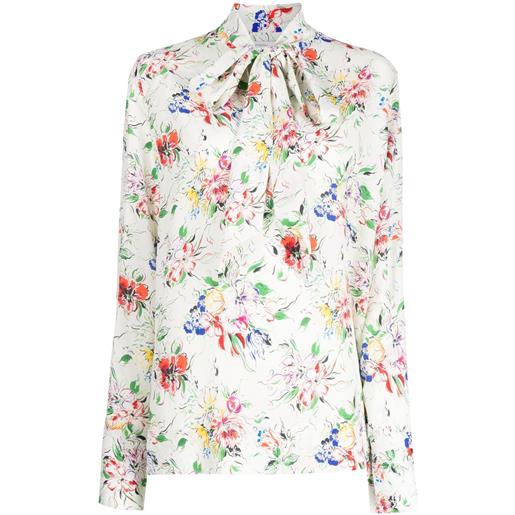 Rosetta Getty blusa a fiori - bianco