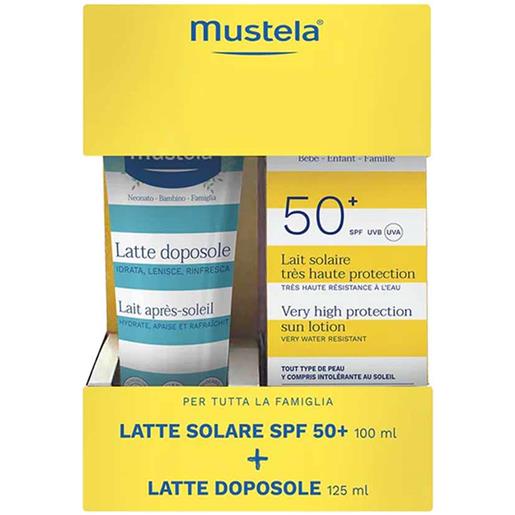 Mustela Sole mustela special pack latte solare spf50+ 100ml + latte doposole 125ml