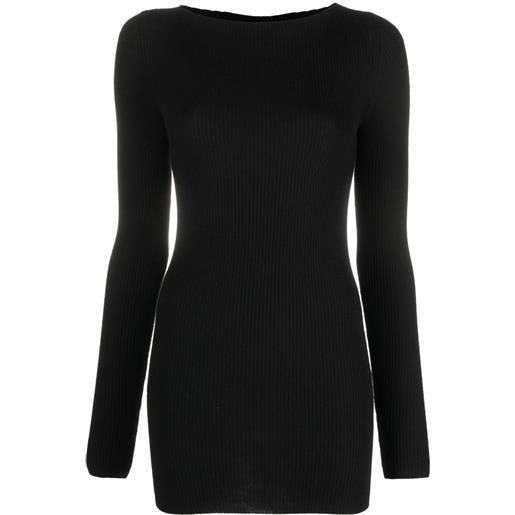 Rick Owens top con cut-out - nero