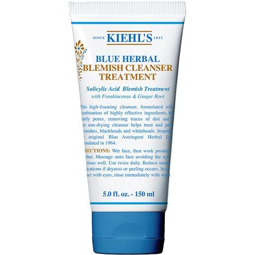 KIEHL'S blue herbal blemish cleanser treatment 150ml gel detergente viso